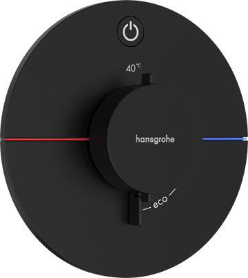 hansgrohe ShowerSelect Comfort S Termostatarmatur til indbygning m/1 udtag, mat sort