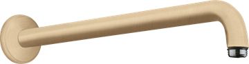 Hansgrohe Bruserbøjning 1/2", 389mm 90° Børstet bronze PVD