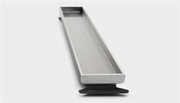 Unidrain highline cassette, linje, rustfrit stål: 800 mm, h 12 mm