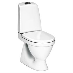 Gustavsberg Nautic toilet med åben skyllerand med skjult S-lås