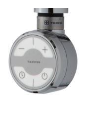 TVS El-patron 300 w m/afbryder, termostat & timer - Krom