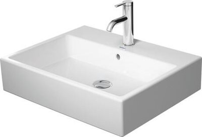 Duravit Vero vask 60x47cm, sleben underkant med hanehul