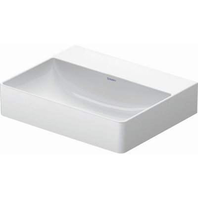 Duravit DuraSquare compact vask 50x40cm uden hanehul og med slebet underkant