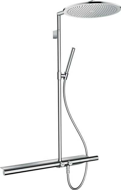 AXOR ShowerSolutions Showerpipe med termostat 800 og hovedbruser 350 1jet i krom