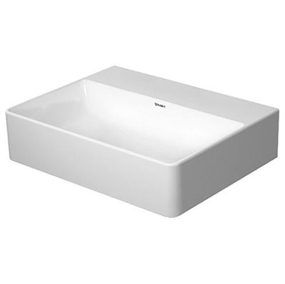 Duravit DuraSquare vask 45x35cm, sleben underkant uden hanehul