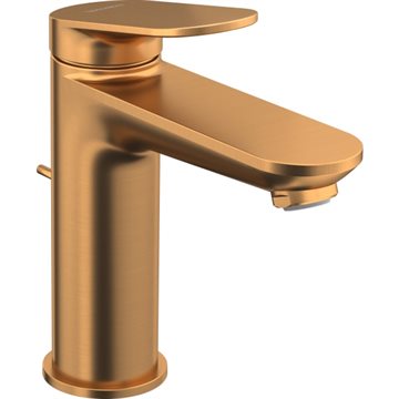 Duravit Wave Medium håndvaskarmatur med bundventil, børstet bronze