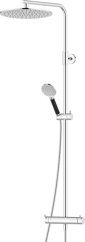 MORA INXX II Shower System Kit, brusesystem i krom