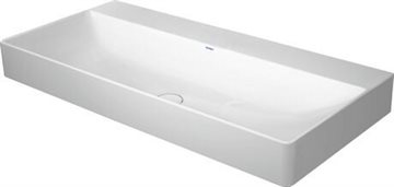 Duravit DuraSquare håndvask 1000 x 470 mm uden hanehul, Glaseret på undersiden, Hvid 