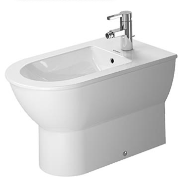 Duravit Darling New gulvbidet 63 cm med hanehul, Wondergliss