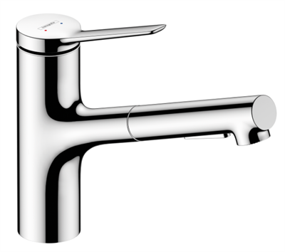 hansgrohe Zesis M33 150, EcoSmart, med udtræksbruser, 2jet i krom