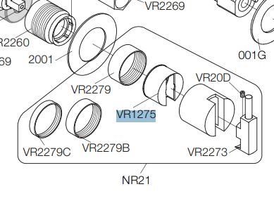 Vola låsekappe VR1275 til greb nr 21